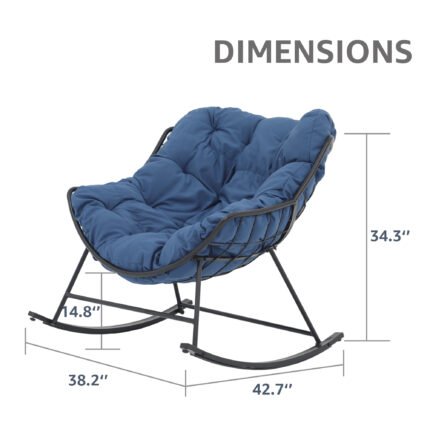 Wicker Hanging Egg Chair with Stand, Steel Frame Folding Egg Chirs, 4 Colors